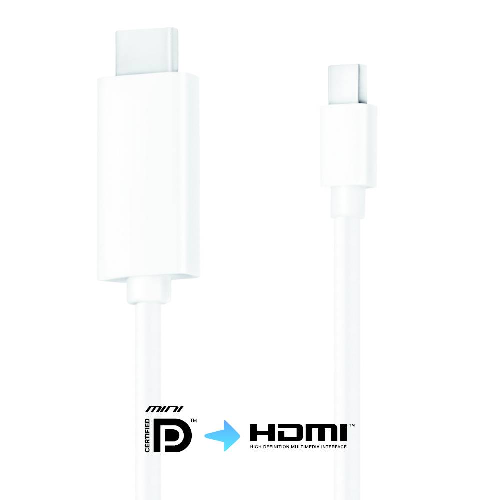PureLink Kabel MiniDP/HDMI - iSerie 1,50m weiss