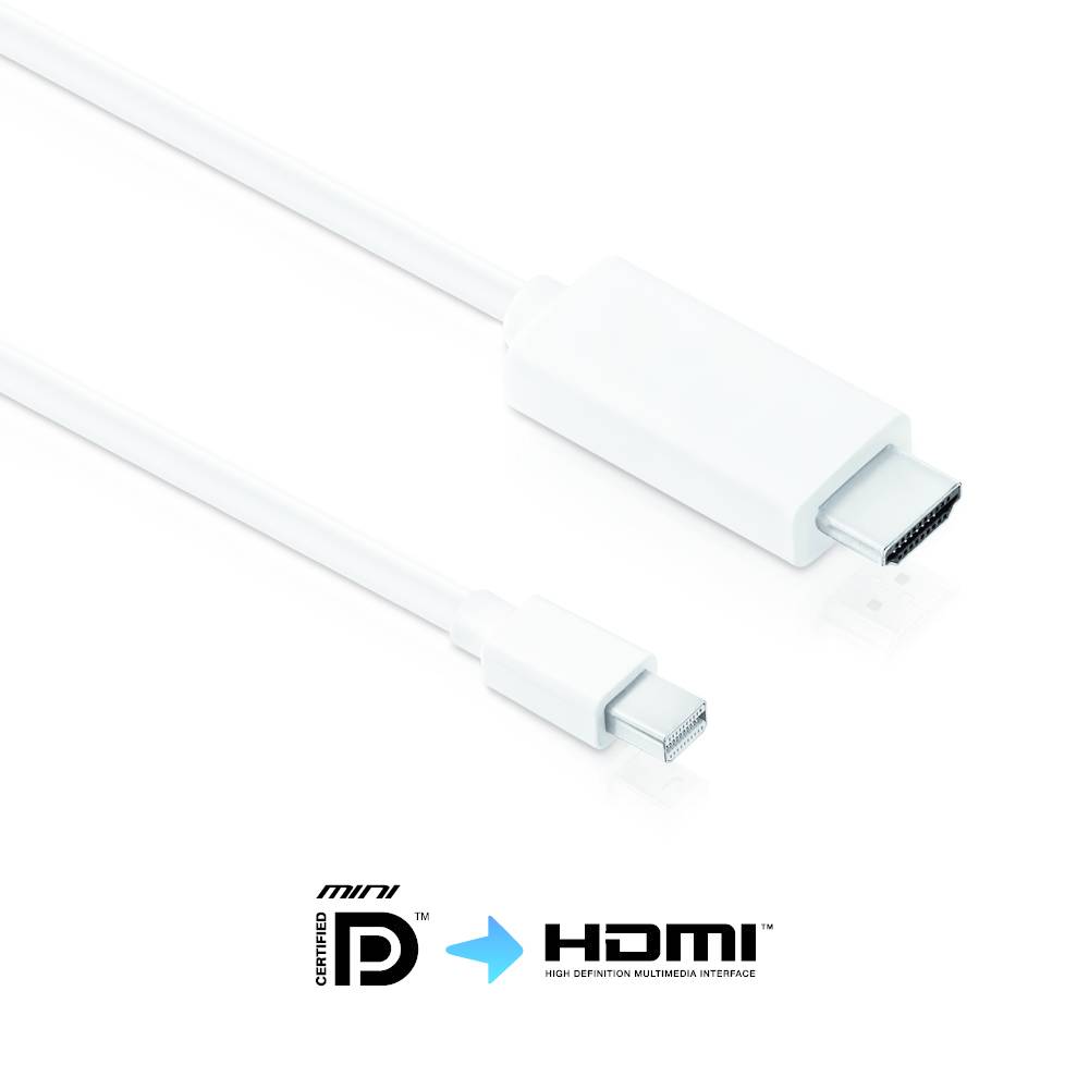 PureLink Kabel MiniDP/HDMI - iSerie 1,50m weiss
