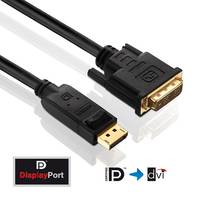 PureLink PureInstall High Speed DisplayPort zu DVI Adapterkabel, 2K, DisplayPort St./ DVI-D St., 10,