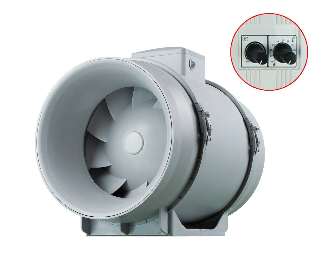 Rohrventilator Lüfter TT Pro 250 Serie bis 1400 m³/h - TT Pro 250 U