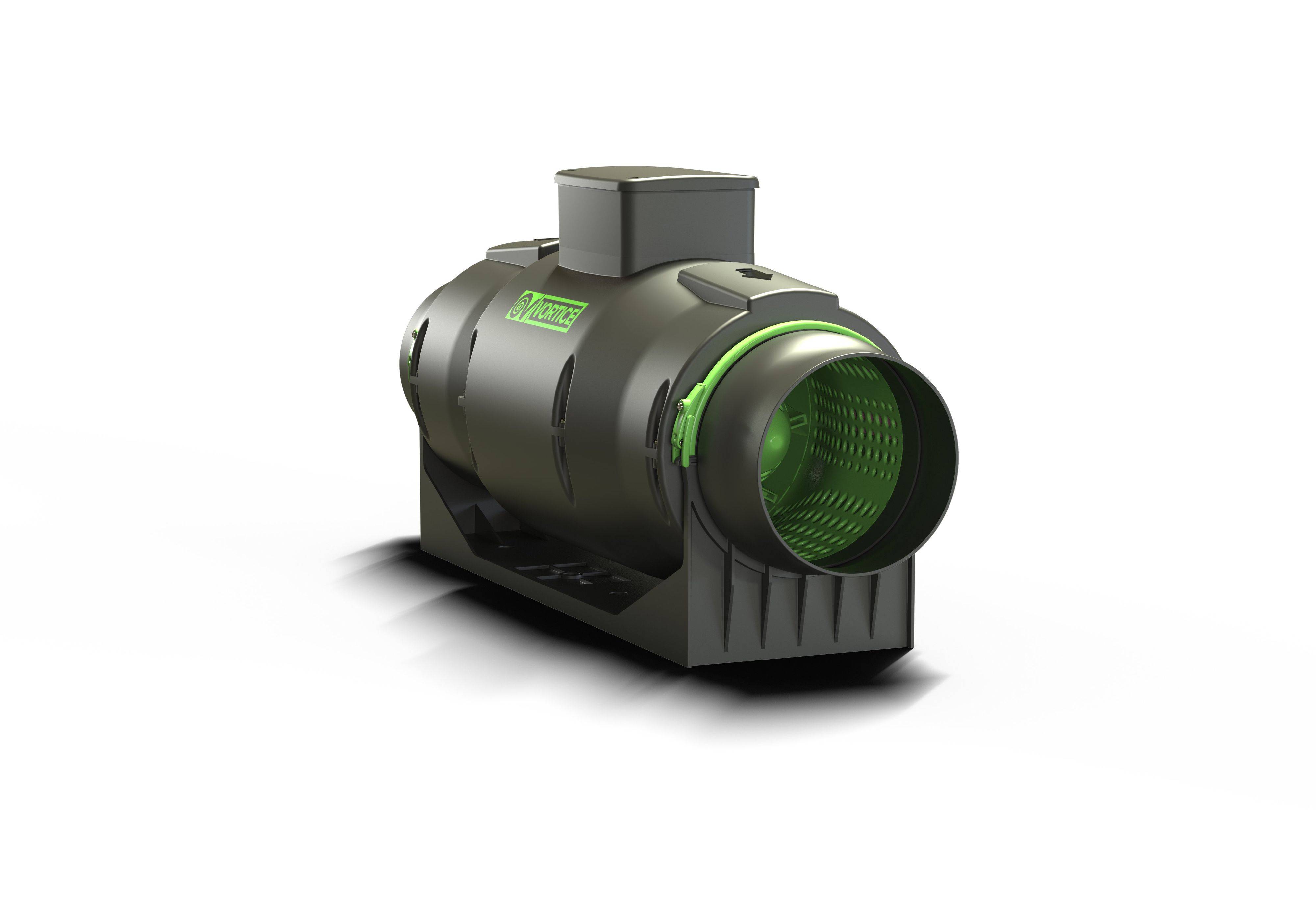 Schallgedämmter Rohrlüfter Lineo 160 Quiet ES