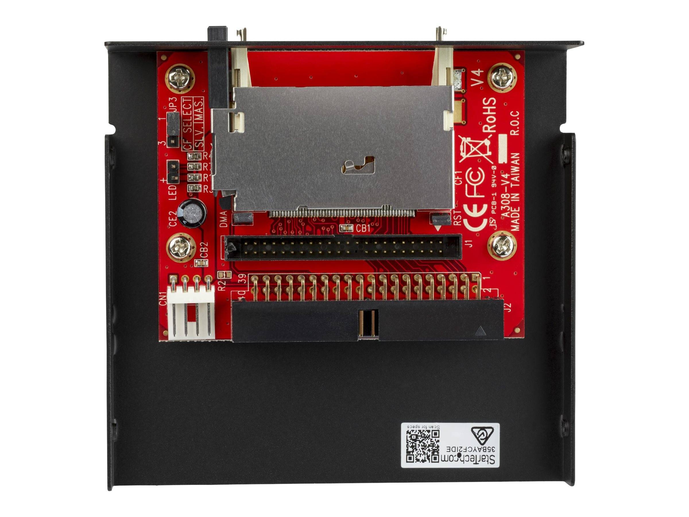 StarTech.com 3,5 Zoll Laufwerksschacht IDE auf CF SSD Kartenleser - CompactFlash - Solid State Drive - Kartenleser - 8,9