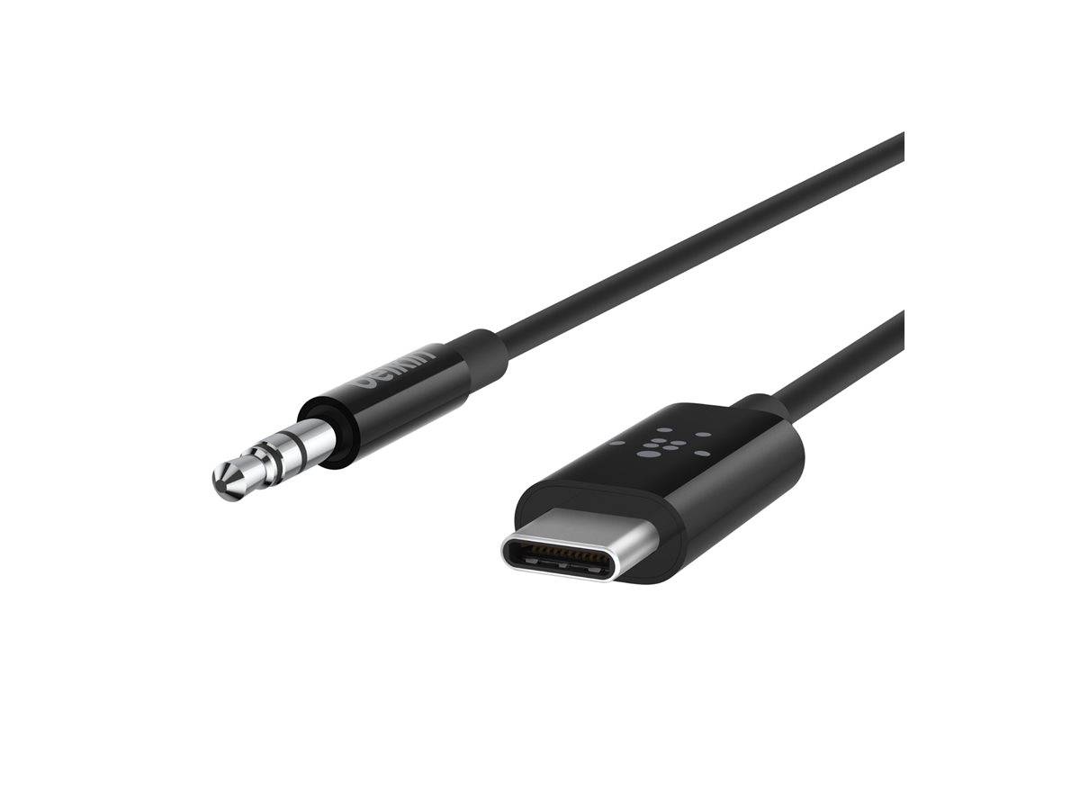 Belkin RockStar - Audiokabel - 24 pin USB-C männlich zu mini-phone stereo 3.5 mm männlich