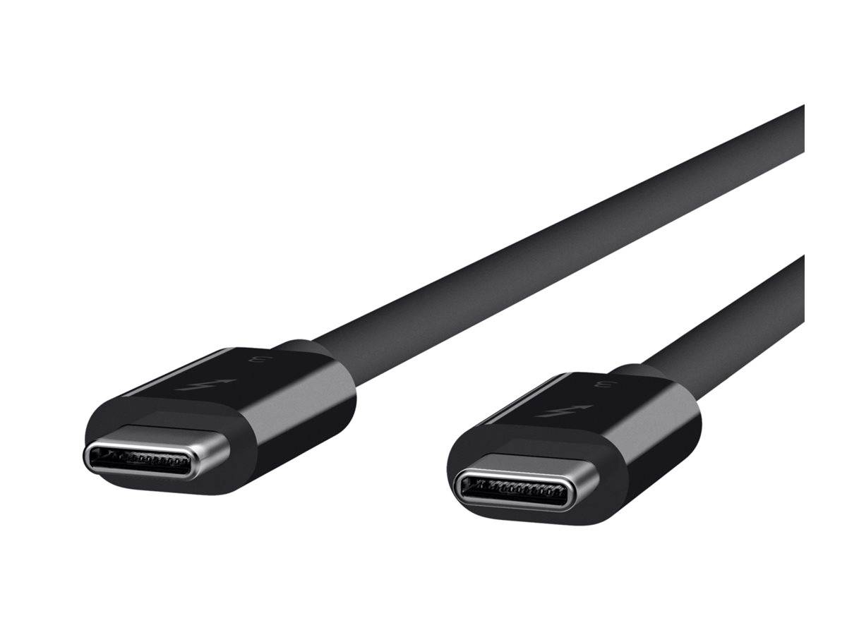 Nahaufnahmeillustration von zwei schwarzen USB-C-Kabelsteckern auf weißem Hintergrund.
