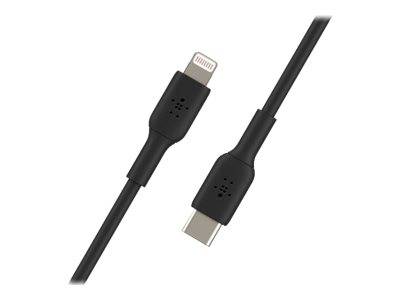 Belkin BOOST CHARGE - Lightning-Kabel - USB-C männlich bis Lightning männlich - 1 m - Schwarz - USB-Stromversorgung (18 W)