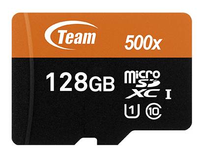Flash card Micro-SD128GB Team UHS-I 1Ad., R/W:60/20MBs