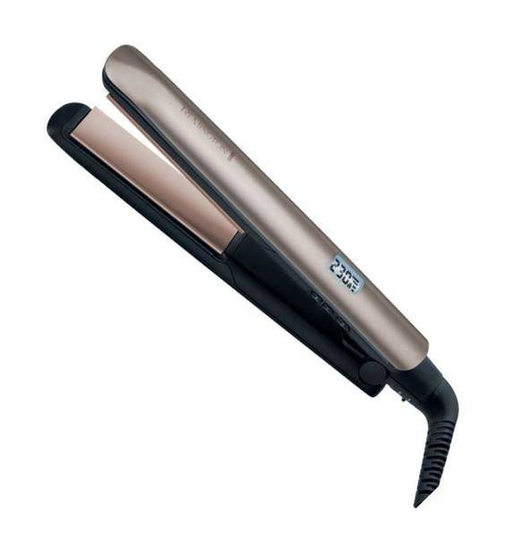 Remington Keratin Glätteisen (hochwertige Keratinkeramikbeschichtung angereichert mit Mandelöl) LCD-Display