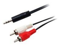 Equip Audiokabel - RCA x 2 (M) bis Stereo Mini-Klinkenstecker (M) - 2.5 m