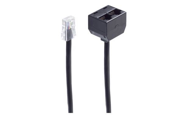 S-Impuls - Telefon-Splitter - RJ-45 (M) bis RJ-45 (W)