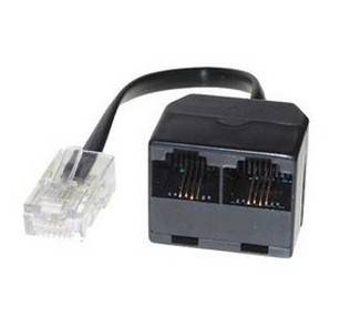S-Impuls - Telefon-Splitter - RJ-45 (M) bis RJ-45 (W)