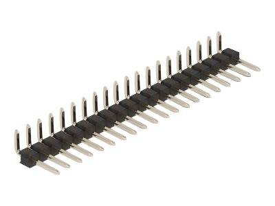 Delock - Stiftleiste (20 Stifte, Abstand 2,54 mm) - Schwarz (Packung mit 5)