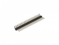 Delock - Stiftleiste (20 Stifte, Abstand 2,54 mm) - Schwarz (Packung mit 5)