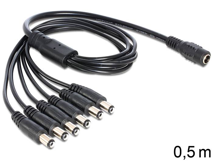 DeLOCK - Netz-Splitter - Gleichstromstecker 5,5 x 2,1 mm (M)