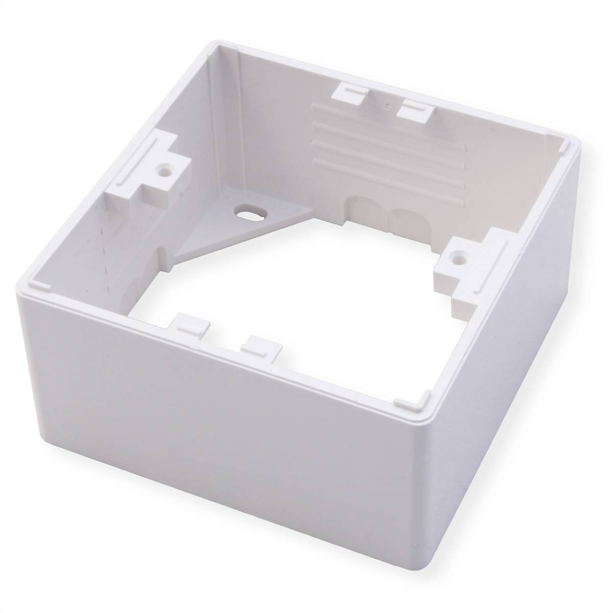 EasyLan preLink / fixLink Datendose weiß, 80x80x42 mm RAL 9010