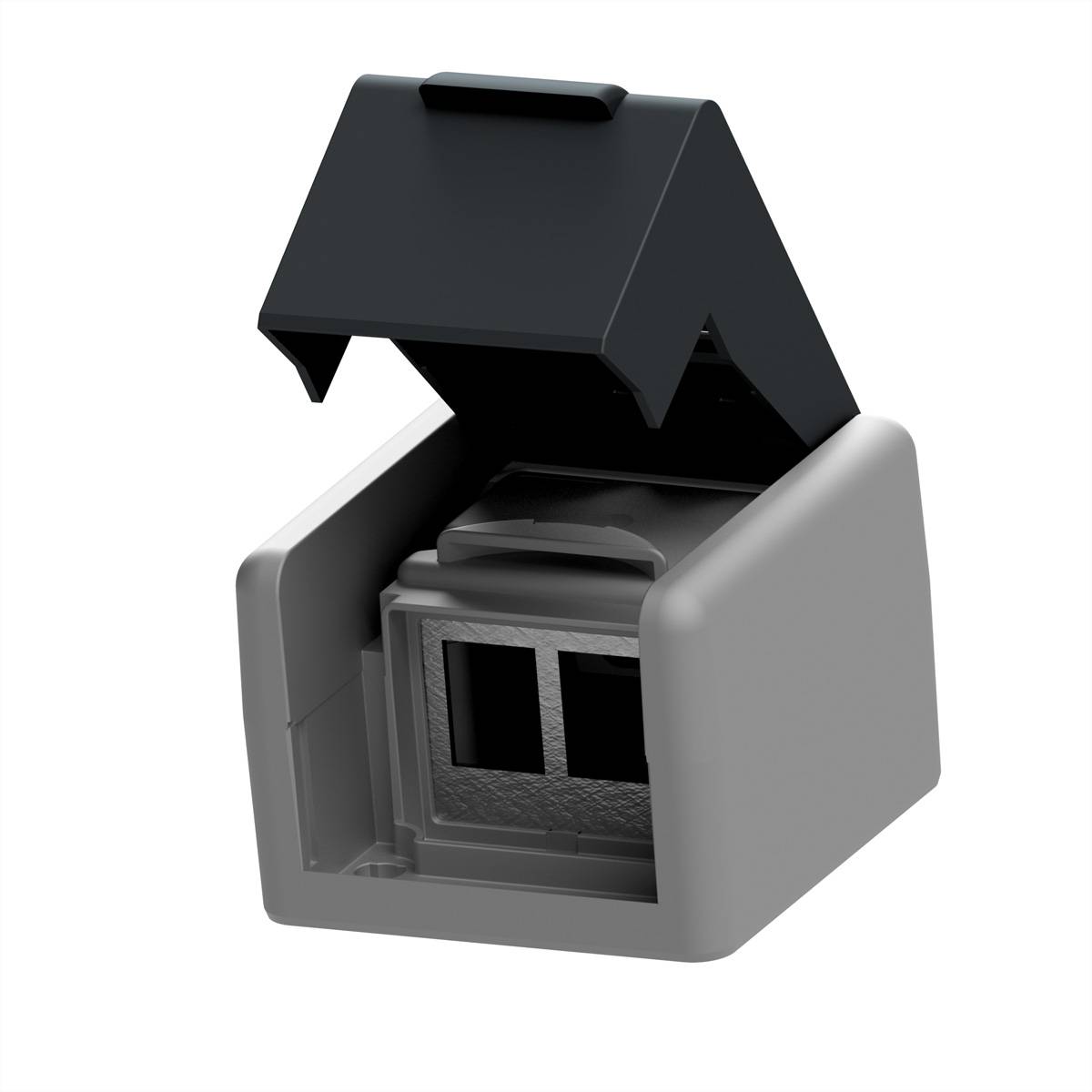 EasyLan preLink / fixLink AP-Dose grau