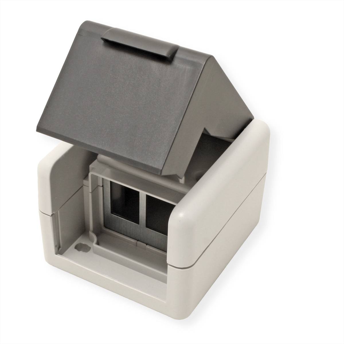 EasyLan preLink / fixLink AP-Dose grau