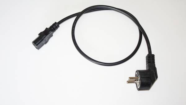 Wantec 7903, 0,75 m, CEE7/7, IEC C13, Schwarz