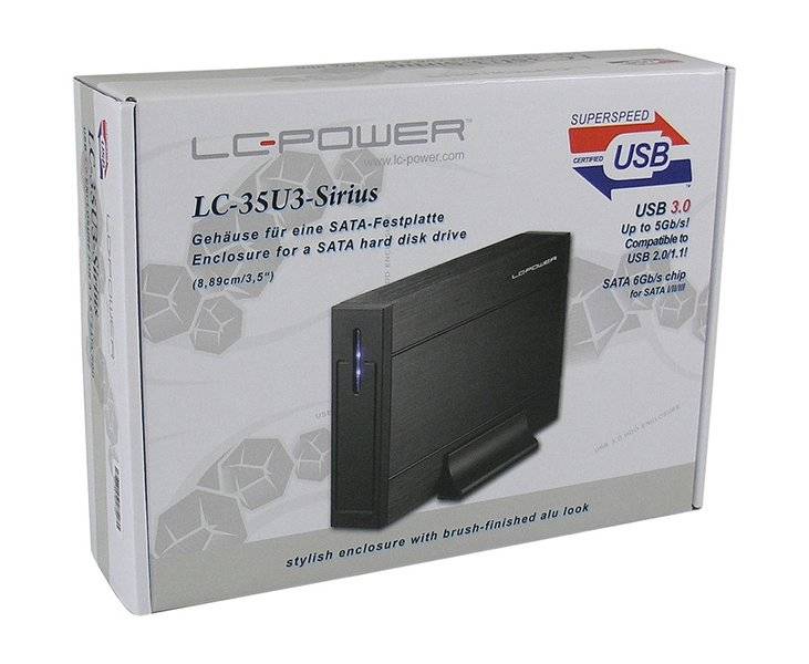 LC Power LC-35U3-Sirius - Speichergehäuse - 3.5" (8.9 cm)