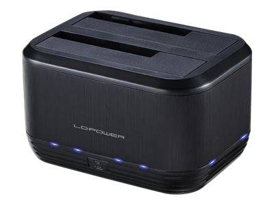 LC-POWER - LC Power LC-DOCK-U3-III - HDD-Dockingstation mit Ein/Aus-Schalter, Klon-Funktion Schächte: 2 - 2,5"" / 3,5"" ge