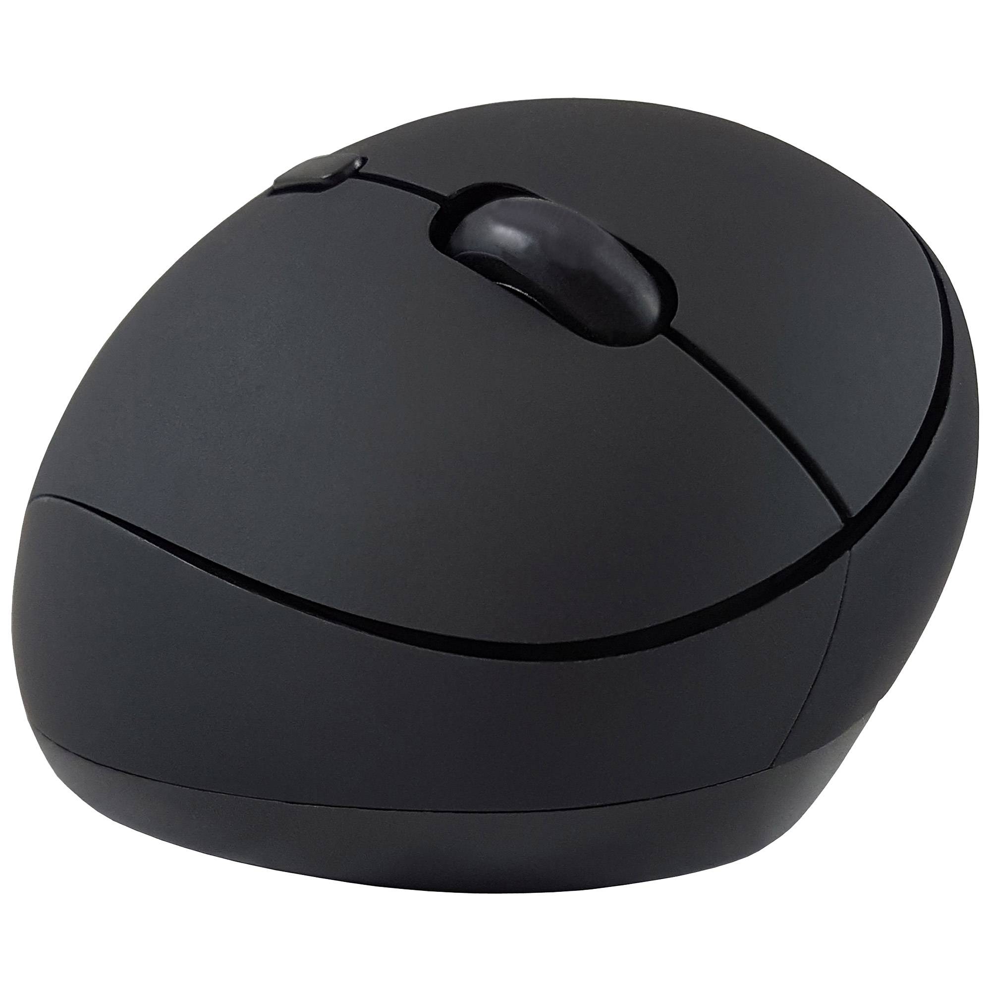 LC Power M714BW - Maus - ergonomisch - optisch - 5 Tasten - kabellos - 2.4 GHz - kabelloser Empfänger (USB)