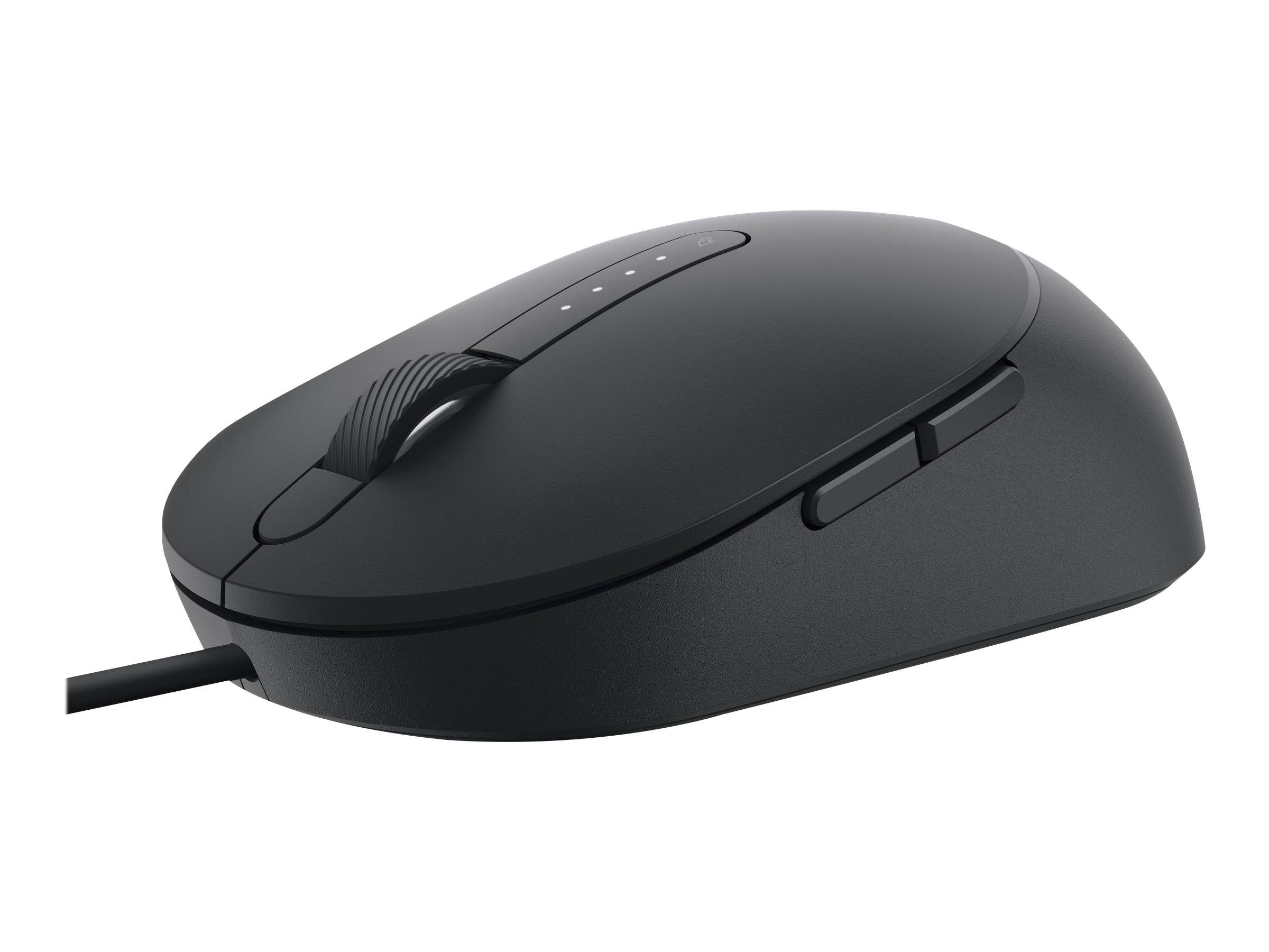 Dell MS3220 - Maus - Laser - 5 Tasten - kabelgebundenUSB 2.0 - Schwarz - mit 3