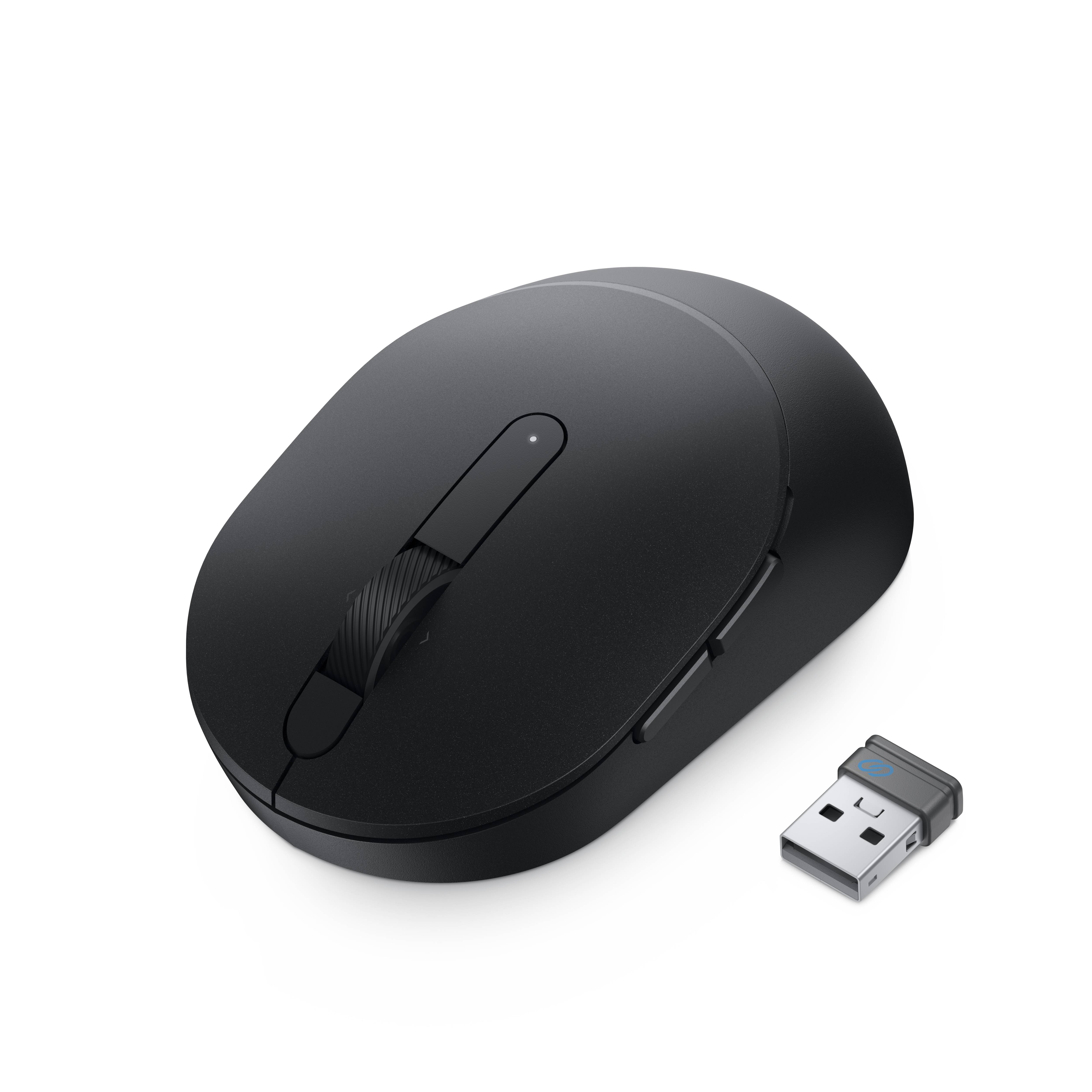Dell Pro Plus kompakte Maus – MS5120W - schwarz - Beidhändig - Optisch - RF Wireless + Bluetooth - 1600 DPI - Schwarz