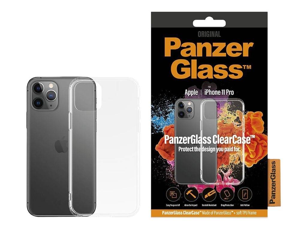 PanzerGlass ClearCase - Hintere Abdeckung für Mobiltelefon - Temperglas, Thermoplastisches Polyurethan (TPU)