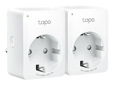 TP-LINK - Tapo P100 V2 - Smart-Stecker - mini - kabellos - 802.11b/g/n, Bluetooth 4.2 - 2.4 Ghz (Packung mit 2)