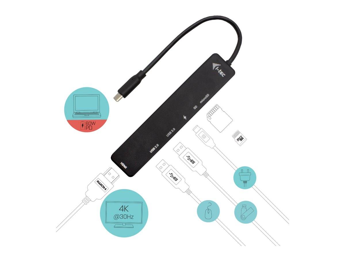 i-Tec Travel Easy Dock - Dockingstation - USB-C / Thunderbolt 3