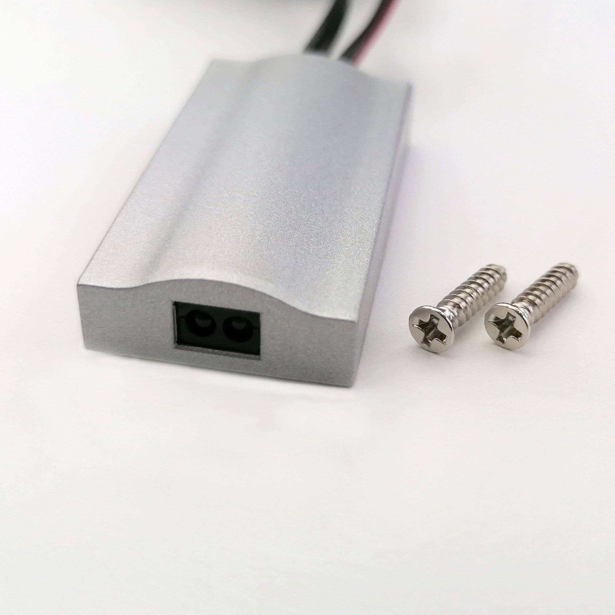 kalb | IR-Türschalter Kontakt Schnapp für LED Licht im Kleiderschrank Truhe Vitrine , 12VDC, max. 3A