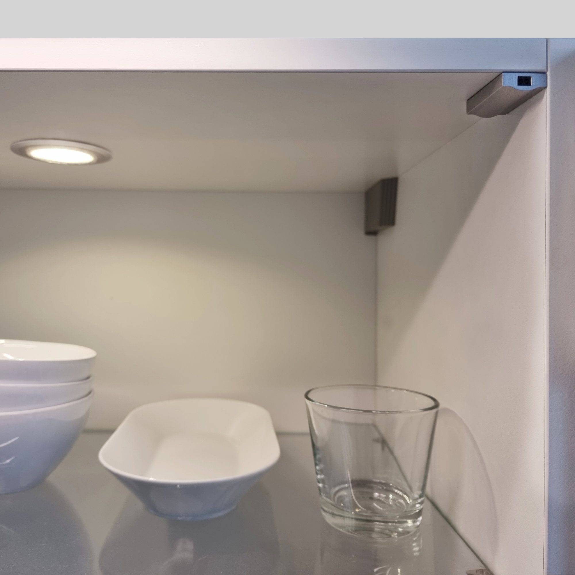 kalb | IR-Türschalter Kontakt Schnapp für LED Licht im Kleiderschrank Truhe Vitrine , 12VDC, max. 3A