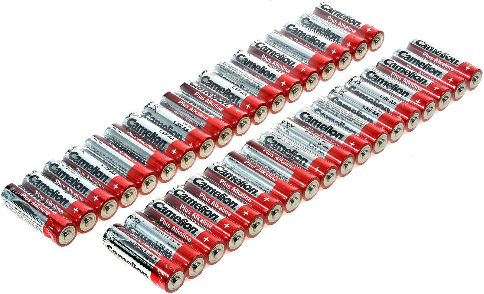 Batterie Camelion Mignon LR6 MN1500 AA (28+8 FREE), 1,5V, Alkaline