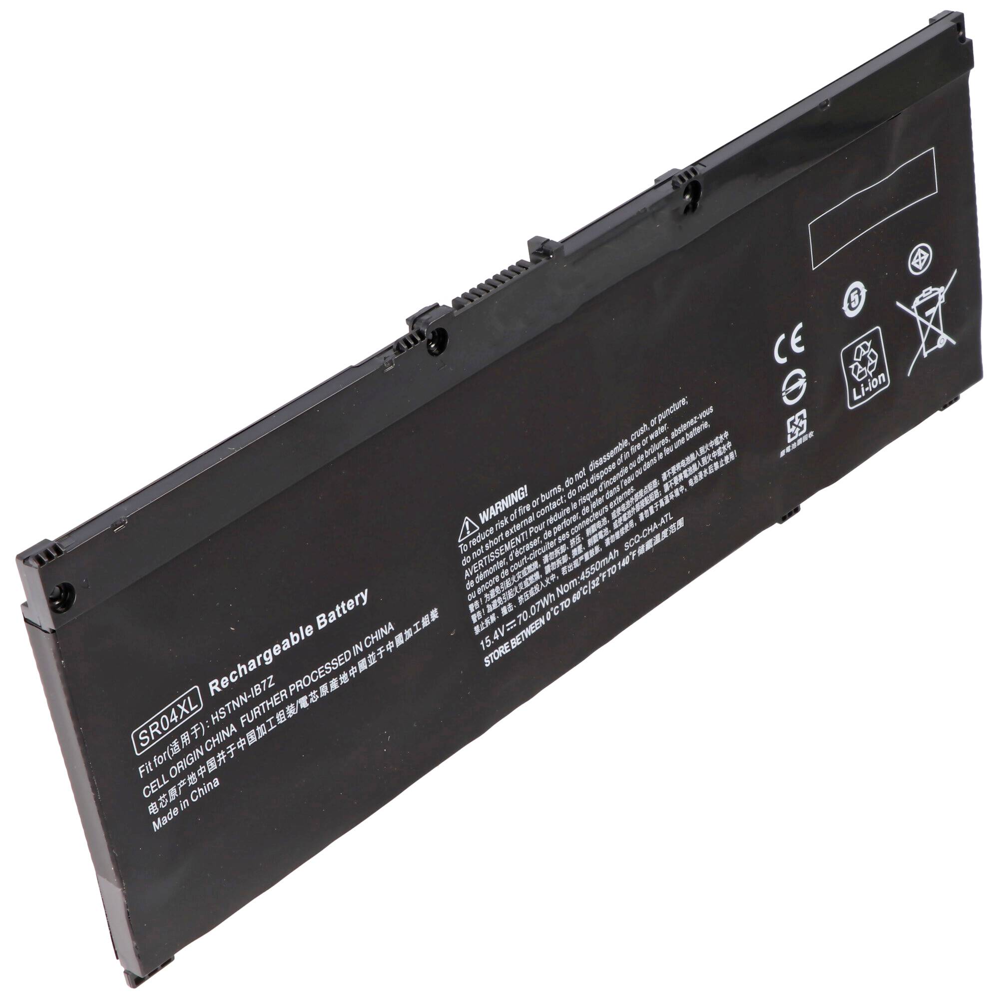 Akku passend für HP Pavilion 15-CB, Li-Polymer, 15,4V, 4550mAh, 70Wh