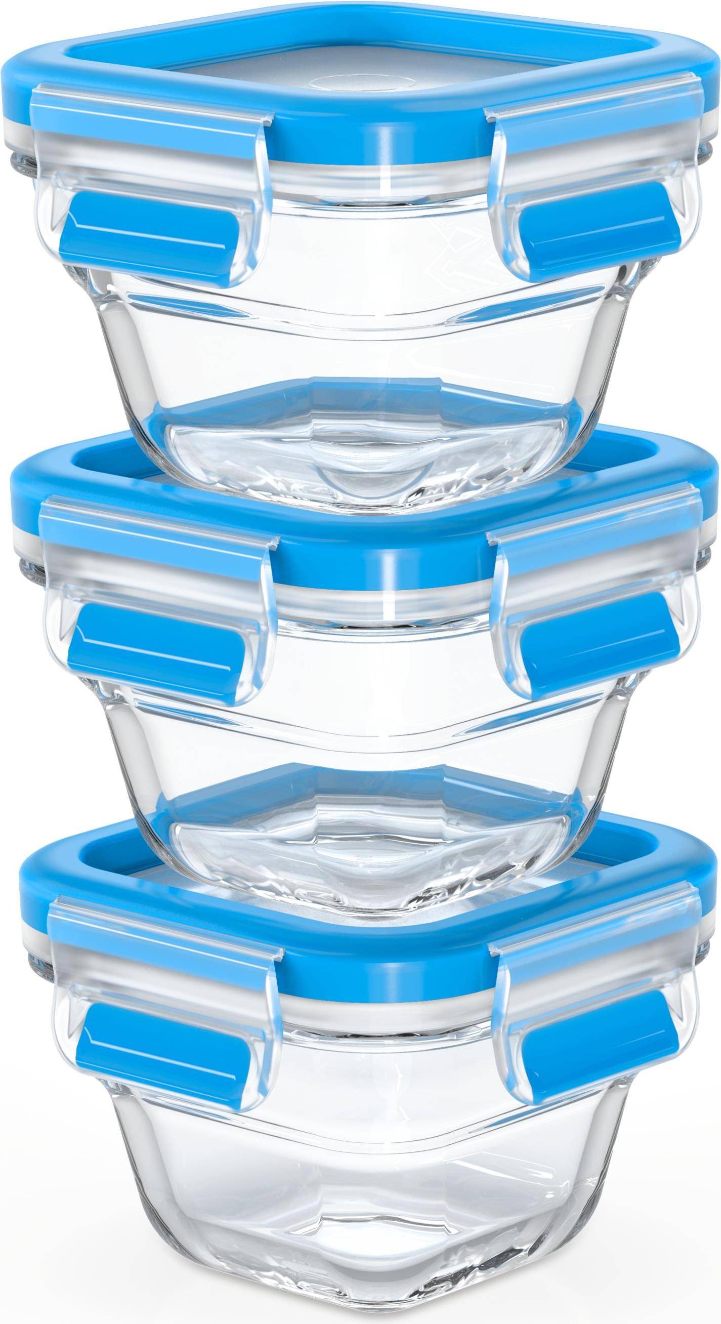 GROUPE SEB - EMSA CLIP & CLOSE GLAS - Frischhaltedosen-Set