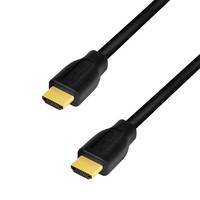 LogiLink - Premium Highspeed HDMI mit Ethernetkabel - HDMI männlich bis HDMI männlich - 2 m - Doppelisolierung - Schwarz - unterstützt 4K 60 Hz (38
