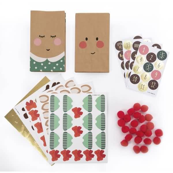 Adventskalender-Set Red Nose Reindeer 216-teilig