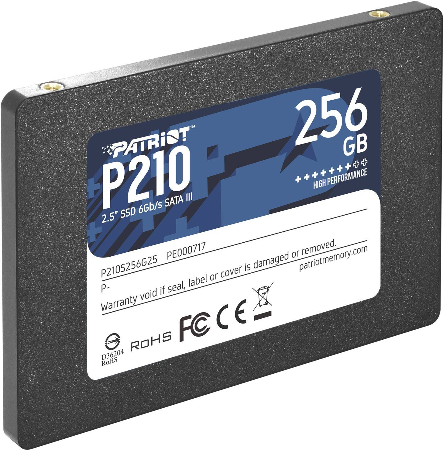 Patriot P210 - SSD - 256 GB - intern - 2.5"" (6.4 cm)