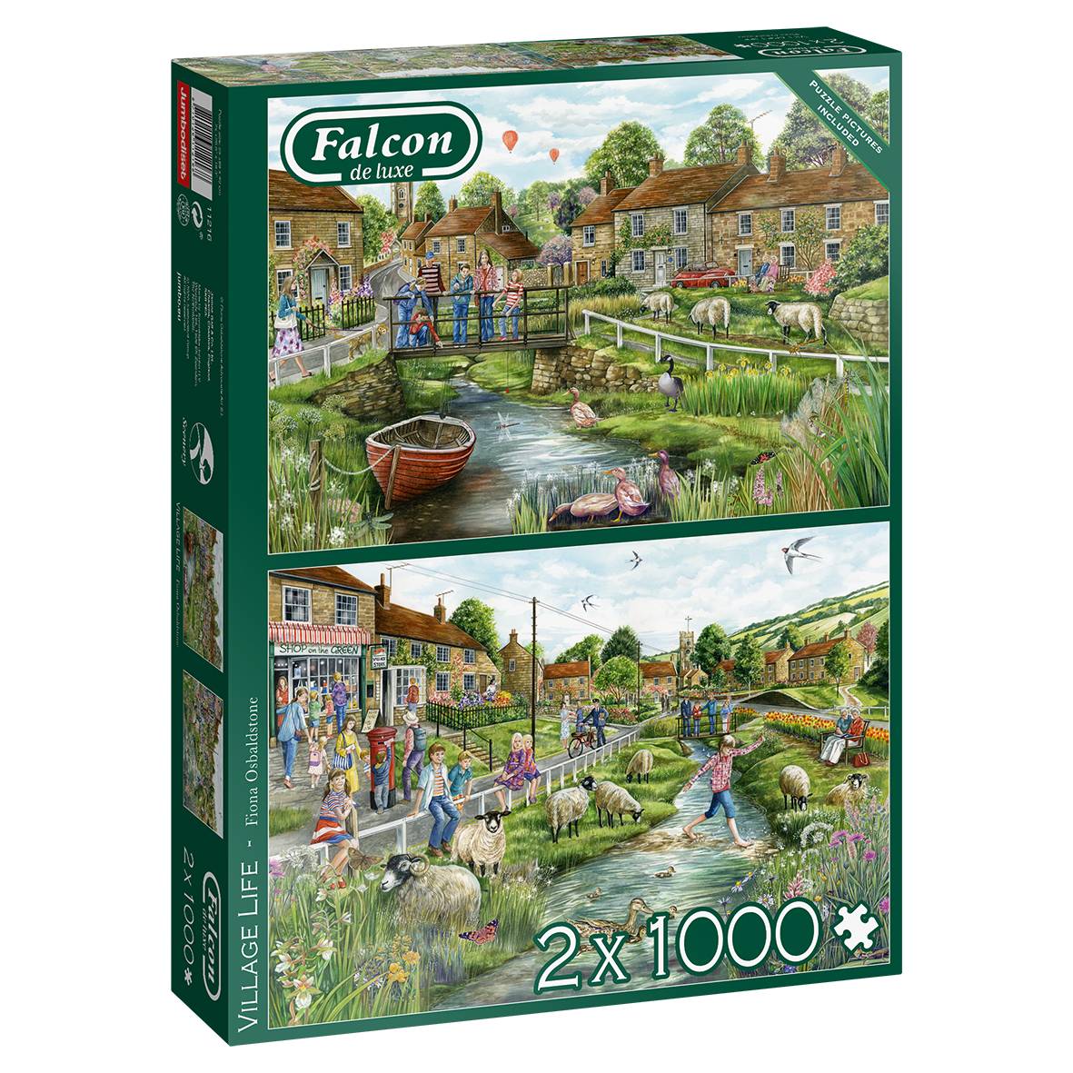 Village Life 2x1000 Teile Puzzle