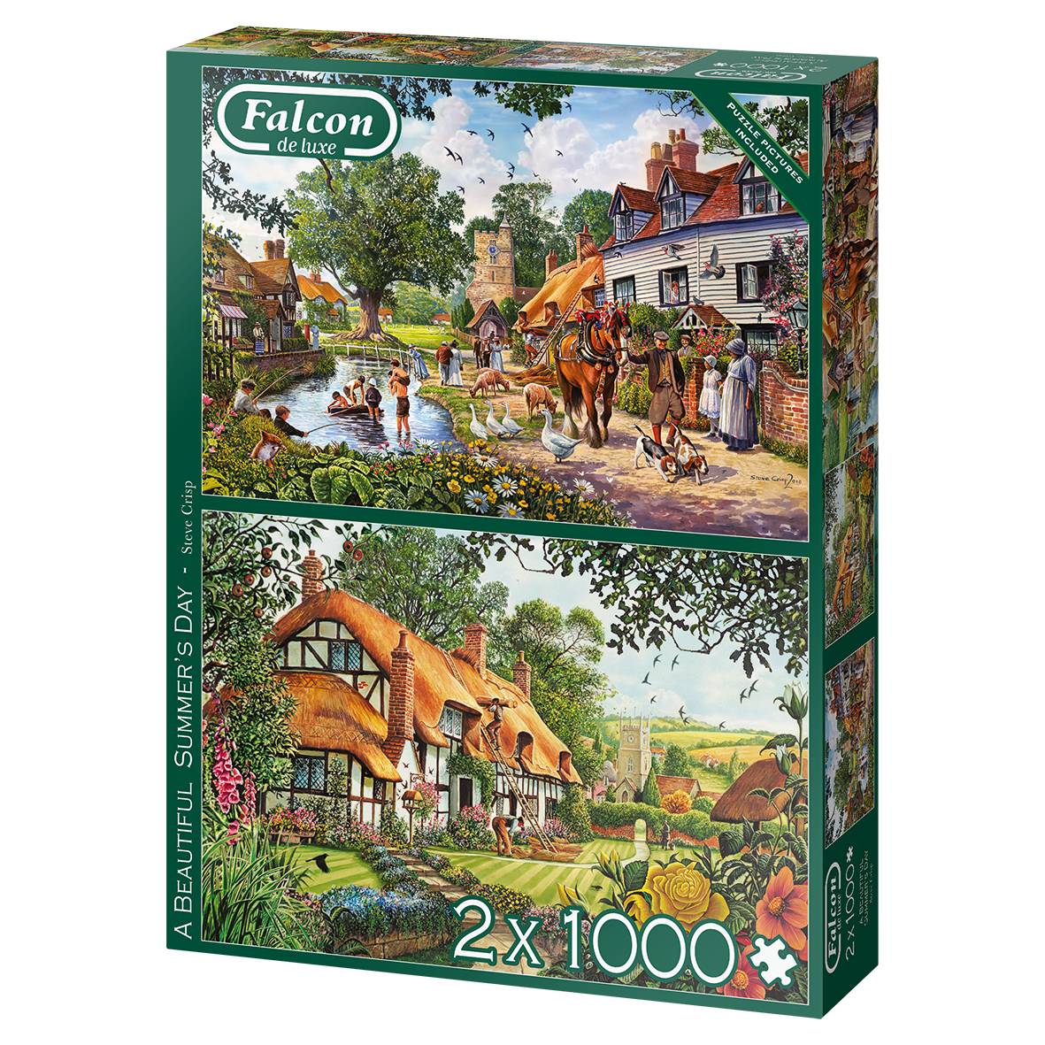 Falcon 11248 A Beautiful Summers Day 2x1000 Teile Puzzle