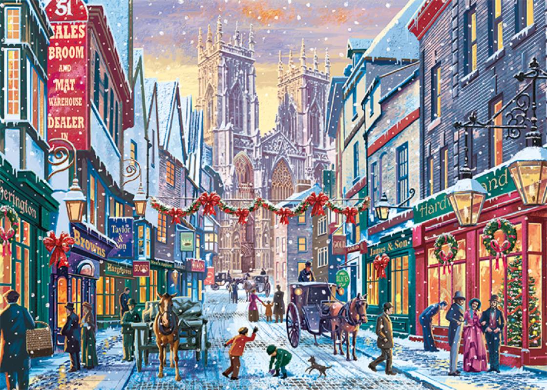 Christmas in York 1000 Teile Puzzle