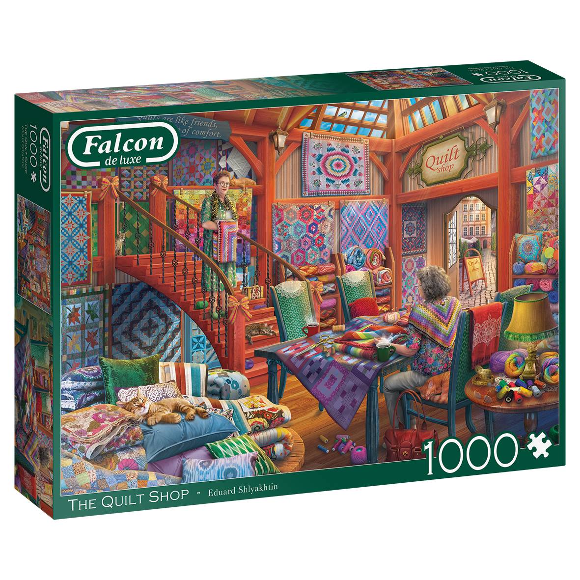 Falcon Eduard Shlyakhtin The Quilt Shop 1000 Teile Puzzle