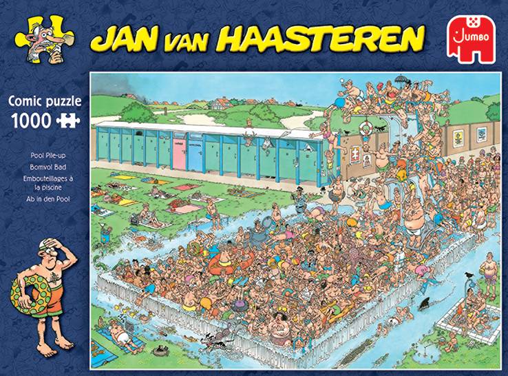 Jumbo Spiele 20039 Jan van Haasteren ab in den Pool 1000 Teile Puzzle