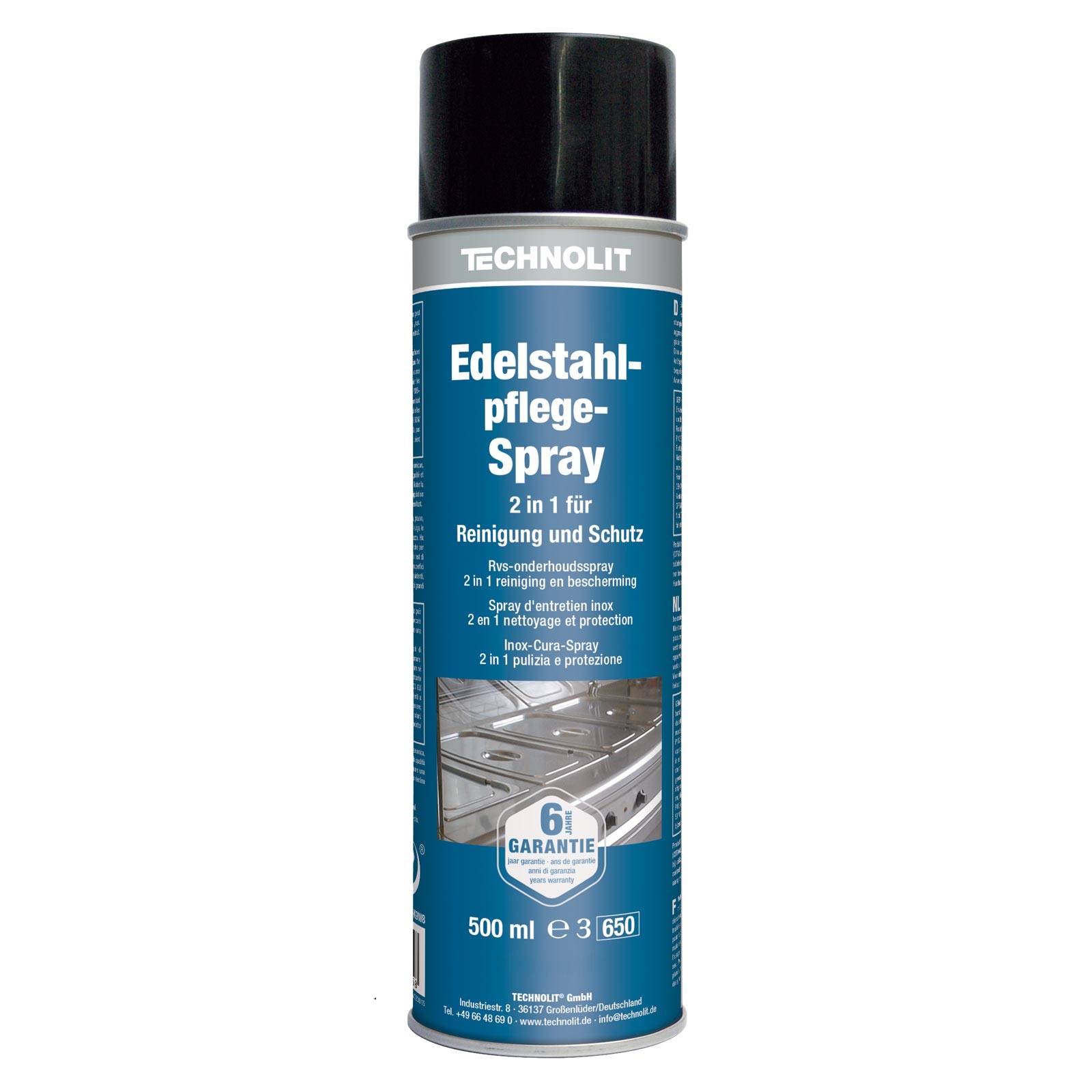 TECHNOLIT Edelstahlpflege-Spray 2in1 500ml