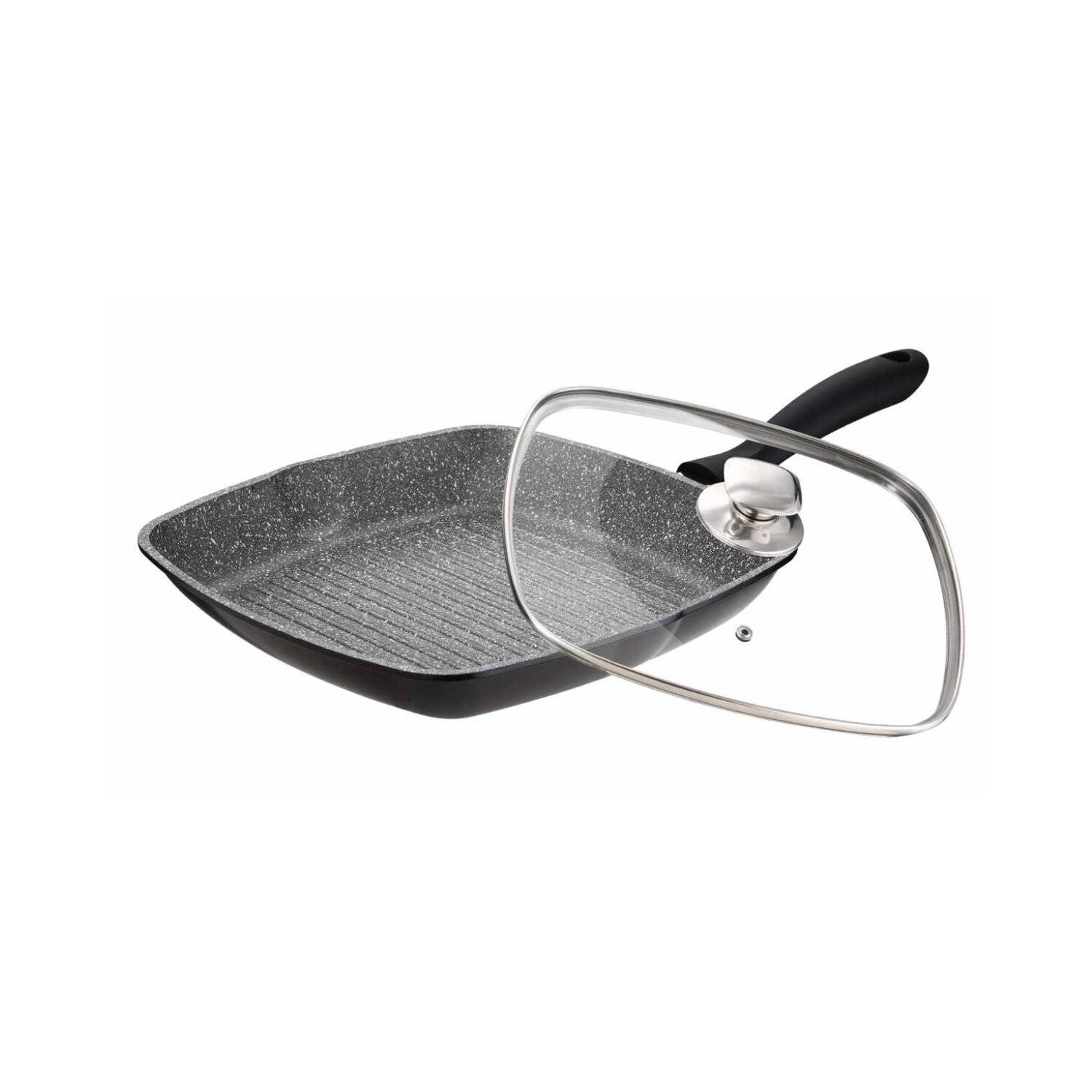 Grillpfanne Alu Guss Ø28cm Steakpfanne Fischpfanne Pfanne braten Induktion