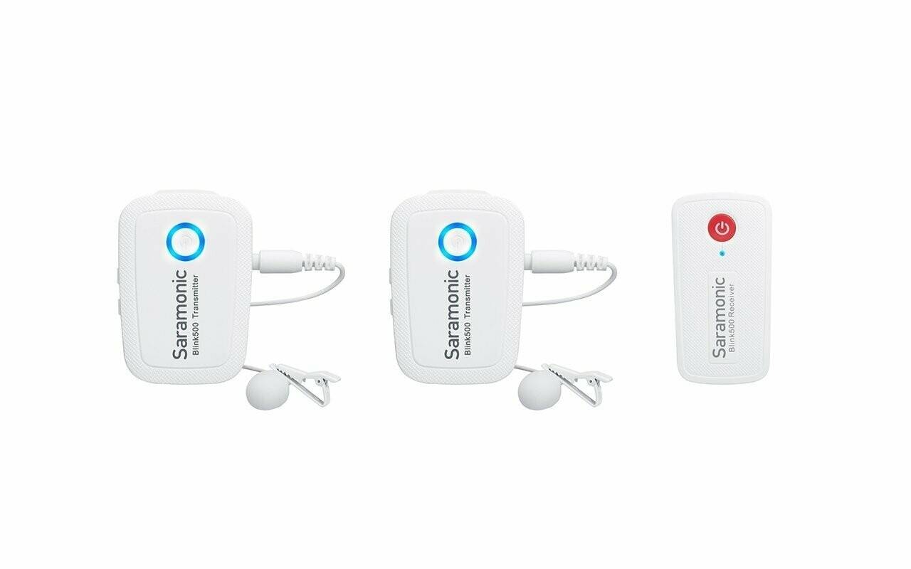Saramonic Blink 500 B2W Zweikanal Funkmikrofon in weiß