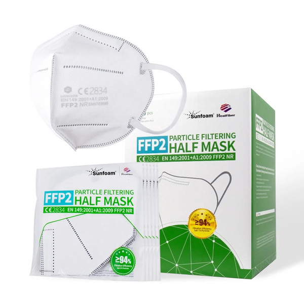 40x Shengquan FFP2 Maske, Atemschutzmaske, CE Zertifikat CE2834, geprüft EN149:2001+A1:2009 FFP2 NR