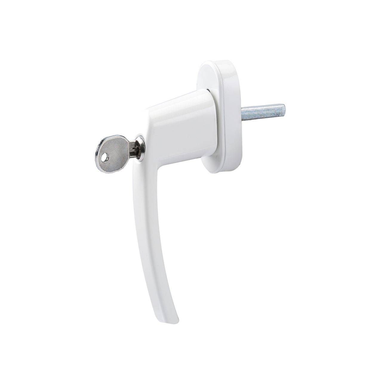 10 Stück Fenstergriffe abschließbar mit 2 Schlüsseln in weiß OLYMPIA