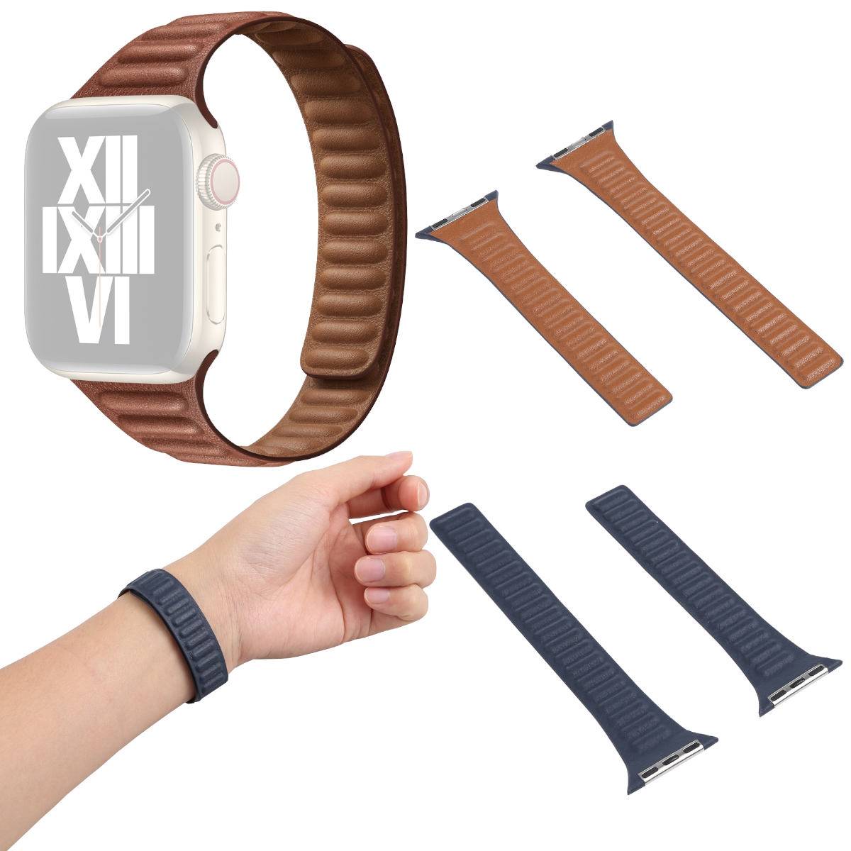 Für Apple Watch 10 42mm / 9 8 7 41 6 SE 5 4 40mm Magnetisches Armband