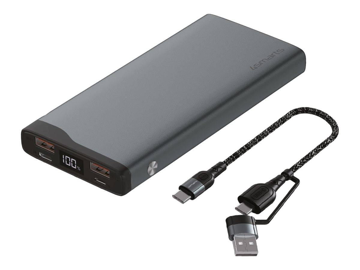 4smarts VoltHub Pro - Select Edition - Powerbank - 10000 mAh - 37 Wh - 22.5 Watt - 5 A - Huawei Fast Charge, PD 2.0, PD