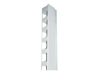 Intellinet 19"" Wall Mount Rails, 6U, Black, 2-pack - Kabelführungsplatte für Schaltschrank - Grau, RAL 7035 - 36U